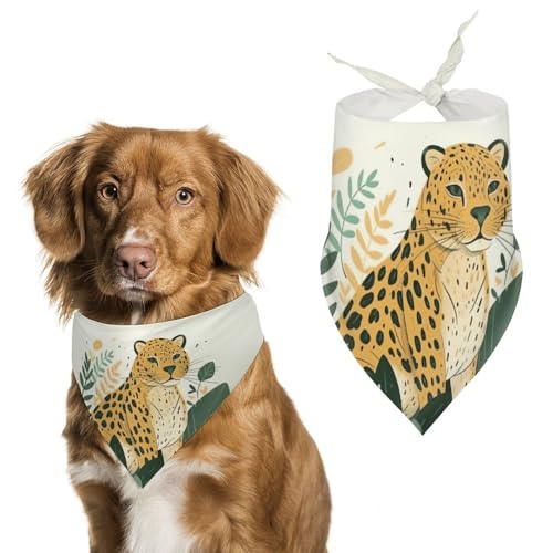 Hundehalstuch, dreieckig, waschbar, Polyester, niedliches Haustier-Bandana für mittelgroße und große Hunde, Welpen und Katzen Hundehalstuch, dreieckig, waschbar, Polyester, niedliches Haustier-Bandana für mittelgroße und große Hunde, Welpen und Katzen von VFMKT