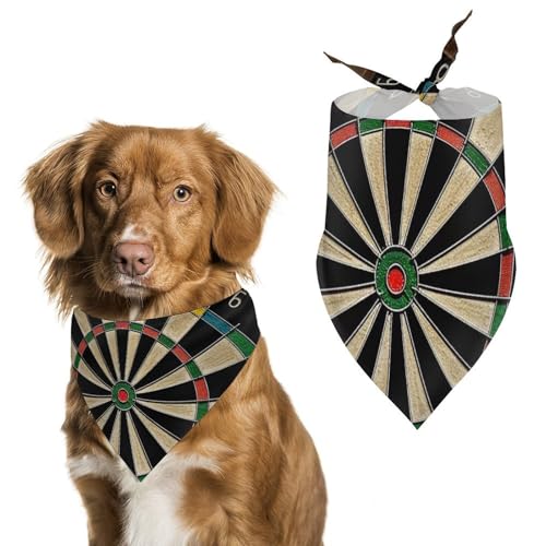 Hundehalstuch, dreieckig, waschbar, Polyester, niedliches Haustier-Bandana für mittelgroße und große Hunde, Welpen und Katzen Hundehalstuch, dreieckig, waschbar, Polyester, niedliches Haustier-Bandana für mittelgroße und große Hunde, Welpen und Katzen von VFMKT