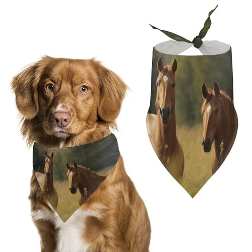 Hundehalstuch, dreieckig, waschbar, Polyester, niedliches Haustier-Bandana für mittelgroße und große Hunde, Welpen und Katzen Hundehalstuch, dreieckig, waschbar, Polyester, niedliches Haustier-Bandana für mittelgroße und große Hunde, Welpen und Katzen von VFMKT