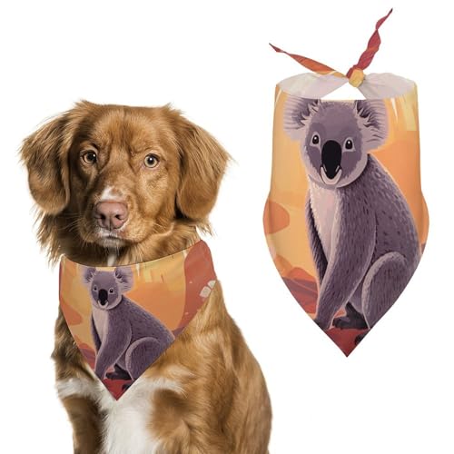 Mural Hundehalstuch, dreieckig, waschbar, Polyester, niedliches Haustier-Bandana für mittelgroße und große Hunde, Welpen und Katzen Mural Hundehalstuch, dreieckig, waschbar, Polyester, niedliches Haustier-Bandana für mittelgroße und große Hunde, Welpen und Katzen von VFMKT