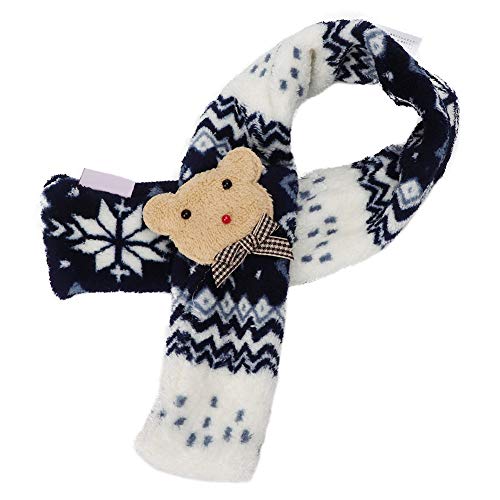 Haustier-Halstuch, niedlich, modisch, weich, leicht, Winter, Haustier, Hund, Katze, Schal für Haustiere, Hundezubehör (WJ03 blau) von VGEBY