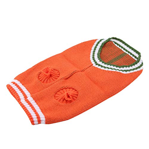 MYD82 Strickpullover für Hunde, Wintermantel, warm, Orange von VGEBY