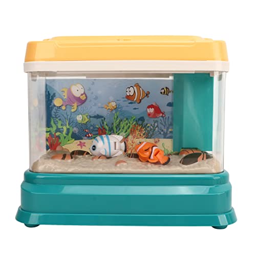 Mini-Aquarium für Kinder, 3,7 V, 400 MAh, USB-Aufladung, Mini-Aquarium, Künstliches Aquarium, Magnetisches Angelspielzeug für Jungen und Mädchen von VGEBY