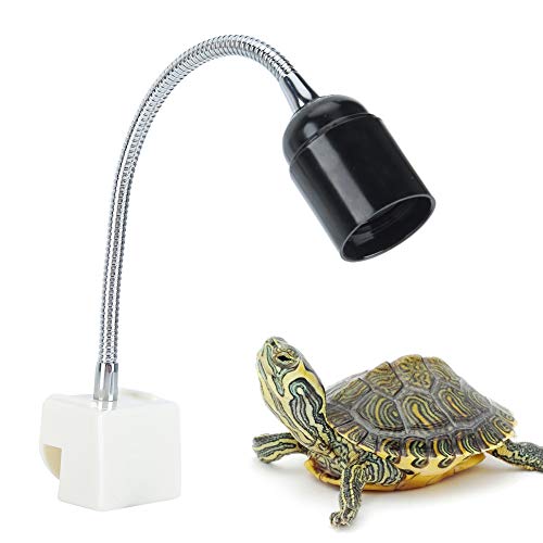 VGEBY UVB-Licht-Heizlampenhalter, Drehbarer Vollspektrum-Sonnenschildkröten-Lampenhalter, EU 220 V von VGEBY