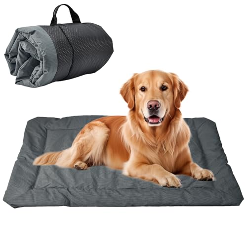 VGECEE Hundebett Mittelgroße Hunde Tragbares Hundebett Wasserdicht Hundematratze 90x60cm Faltbare Hundereisedecke Hundematte Hundekissen Mittelgroße Hunde Liegematte für Hundekiste, Sofa, Boden, Auto VGECEE Hundebett Mittelgroße Hunde Tragbares Hundebett Wasserdicht Hundematratze 90x60cm Faltbare Hundereisedecke Hundematte Hundekissen Mittelgroße Hunde Liegematte für Hundekiste, Sofa, Boden, Auto von VGECEE