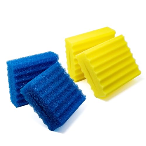 VIALIA 4X Filterschwämme Ersatzteil Set für Kammerfilter CBF-350, 2 Blaue und 2 gelbe Schwämme, 22,5x20x8,5 cm, hohe Wasserdurchlaufmenge, einfache Reinigung VIALIA 4X Filterschwämme Ersatzteil Set für Kammerfilter CBF-350, 2 Blaue und 2 gelbe Schwämme, 22,5x20x8,5 cm, hohe Wasserdurchlaufmenge, einfache Reinigung von VIALIA