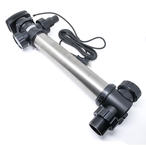 VIALIA UVC Klärer, Modell: SUV-755, 55 Watt, 8.000 l/h, Teichklärer mit 4 Anschlüssen, inkl. 4 Schlauchnippel 38/50 mm, UV-C Teichfilter mit Pumpe für den Gartenteich VIALIA UVC Klärer, Modell: SUV-755, 55 Watt, 8.000 l/h, Teichklärer mit 4 Anschlüssen, inkl. 4 Schlauchnippel 38/50 mm, UV-C Teichfilter mit Pumpe für den Gartenteich von VIALIA
