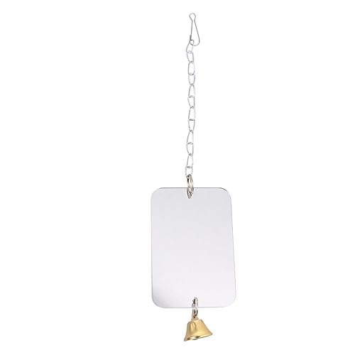 1Stück Vogel Spiegel für Papageienkäfig Hängendes Ornament mit Glocke für Sittiche und Nymphensittiche Robust und Langlebig für Spielspaß 1Stück Vogel Spiegel für Papageienkäfig Hängendes Ornament mit Glocke für Sittiche und Nymphensittiche Robust und Langlebig für Spielspaß von VICASKY