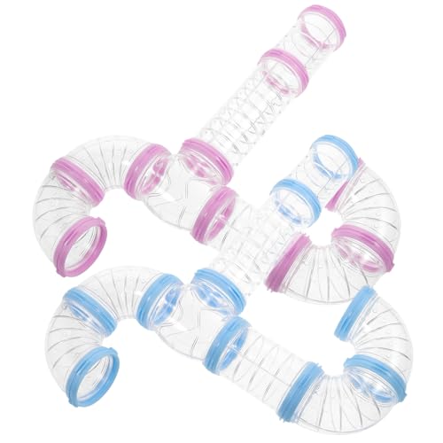 2Sätze DIY Hamsterkäfigrohr Transparente Tunnel für Käfige für Hamster und Meerschweinchen Fördert Tierische Aktivitäten und Spielspaß 2Sätze DIY Hamsterkäfigrohr Transparente Tunnel für Käfige für Hamster und Meerschweinchen Fördert Tierische Aktivitäten und Spielspaß von VICASKY
