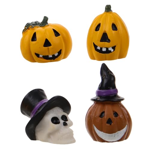 VICASKY 4stücke Kürbis Halloween Dekoration Miniatur Harzornamente Für Party Aquarium Deko Schreibtisch Schrank Halloween Schmuck VICASKY 4stücke Kürbis Halloween Dekoration Miniatur Harzornamente Für Party Aquarium Deko Schreibtisch Schrank Halloween Schmuck von VICASKY