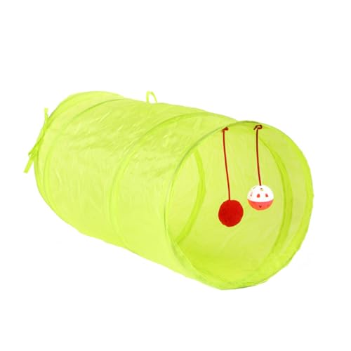 Faltbarer Katzentunnel aus Tragbares Katzenspielzeug für Stressfreies und Verstecken Fluoreszierend Grün für Unterwegs Faltbarer Katzentunnel aus Tragbares Katzenspielzeug für Stressfreies und Verstecken Fluoreszierend Grün für Unterwegs von VICASKY
