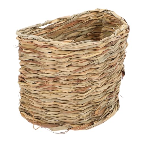 Grasversteck und Tunnel für Kleine Haustiere Handgefertigtes Atmungsaktives Nest für Hamster und Chinchillas Pflegeleicht und Abnehmbar Grasversteck und Tunnel für Kleine Haustiere Handgefertigtes Atmungsaktives Nest für Hamster und Chinchillas Pflegeleicht und Abnehmbar von VICASKY