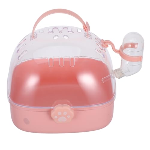 Hamster Reisetransportbox mit Integrierter Wasserflasche Kleintiertrage für Rennmäuse und Hamster aus Langlebigem Material für Reisen und Ausflüge Hamster Reisetransportbox mit Integrierter Wasserflasche Kleintiertrage für Rennmäuse und Hamster aus Langlebigem Material für Reisen und Ausflüge von VICASKY