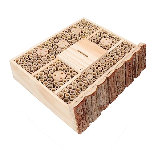 Holz Insektenhaus für Garten Kreatives Bienenhaus Schmetterlingshaus zur Bestäubung Dekoratives Element für Innen und Außenbereich Holz Insektenhaus für Garten Kreatives Bienenhaus Schmetterlingshaus zur Bestäubung Dekoratives Element für Innen und Außenbereich von VICASKY