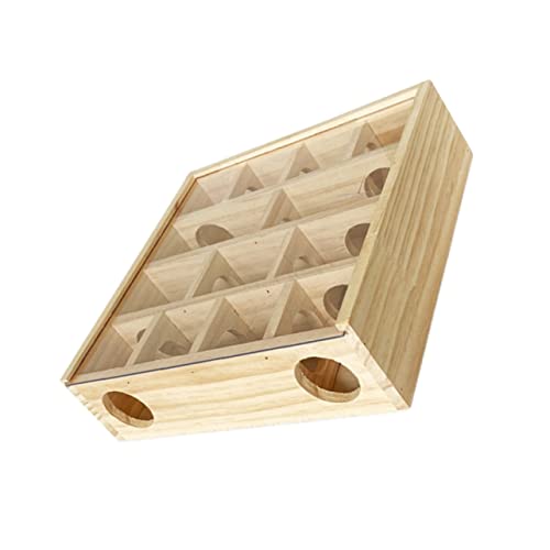 Holz Labyrinth für Hamster und Kleintiere Interessantes Chinchilla Multi Grid Labyrinth Fördert Aktivität und Stress bei Haustieren Holz Labyrinth für Hamster und Kleintiere Interessantes Chinchilla Multi Grid Labyrinth Fördert Aktivität und Stress bei Haustieren von VICASKY