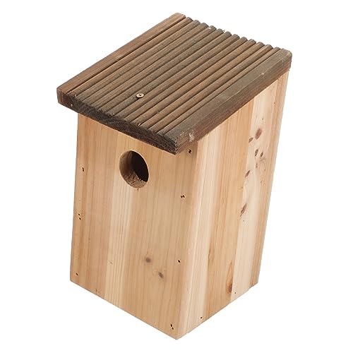 VICASKY Vogelhaus Aus Holz Für Sittiche Nistkasten Vogelnest Für Draußen Kleines Vogelhaus Für Garten VICASKY Vogelhaus Aus Holz Für Sittiche Nistkasten Vogelnest Für Draußen Kleines Vogelhaus Für Garten von VICASKY
