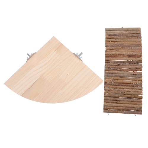VICASKY Spielzeug Für Kleintiere Aus Holz Kletterleiter Für Hamster Und Rennmäuse Plattform Für Käfige Zur Beschäftigung Und Aktivierung von VICASKY