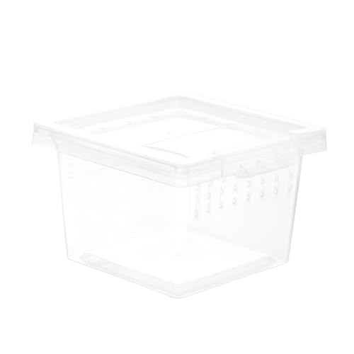 Kunststoff Reptil Futterbox Transparente Insekten Zucht Box mit Lüftungsöffnungen für Spinnen Echsen und Andere Haustiere und Tragbar für Unterwegs Kunststoff Reptil Futterbox Transparente Insekten Zucht Box mit Lüftungsöffnungen für Spinnen Echsen und Andere Haustiere und Tragbar für Unterwegs von VICASKY