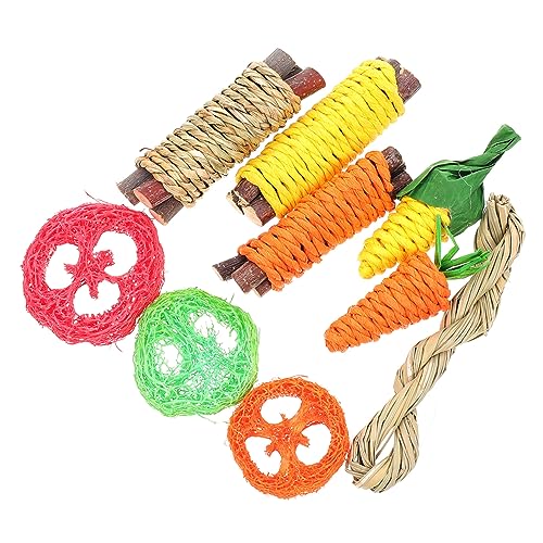 VICASKY 1 Satz Hamster- Haustiere Kleintierkauen zur Bereicherung Hamster hamsterspielzeug Snacks spielzeuge Hasenspielzeug zahnspielzeug für Kaninchen hölzern von VICASKY