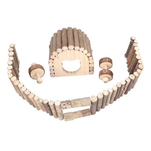 VICASKY 1 Satz Holzspielzeug Set für Kleintiere Teiliges Hamster Zaun aus Natürlichem Holz für Nagetiere Beschäftigung im Garten VICASKY 1 Satz Holzspielzeug Set für Kleintiere Teiliges Hamster Zaun aus Natürlichem Holz für Nagetiere Beschäftigung im Garten von VICASKY