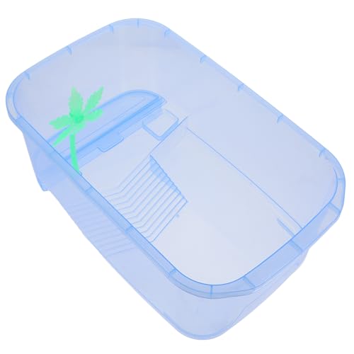 VICASKY Schildkrötenbecken aus Kunststoff Reptilien Futterbox Auslaufsicher für Schildkrötenzucht Geräumiger Reptilientank von VICASKY