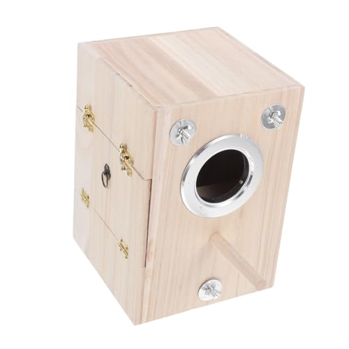 VICASKY 1 Stück Holz Vogelbrutkasten Kreative Nistbox für Vögel für Außenbereiche Geeignet für Wellensittiche und Andere Wildvögel und Langlebige Konstruktion von VICASKY