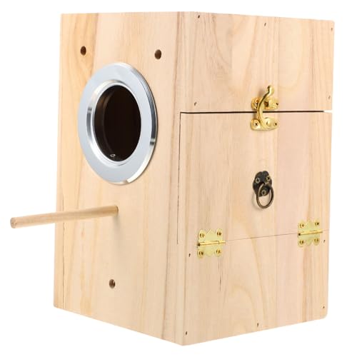 VICASKY 1 Stück Holz Vogelbrutkasten für Vögel Kreative Brutstätte zur Zucht Kleiner Nistkasten aus Stabilem Holz für Vögel Ausruhen Vielseitig Gestaltbar und Robust VICASKY 1 Stück Holz Vogelbrutkasten für Vögel Kreative Brutstätte zur Zucht Kleiner Nistkasten aus Stabilem Holz für Vögel Ausruhen Vielseitig Gestaltbar und Robust von VICASKY