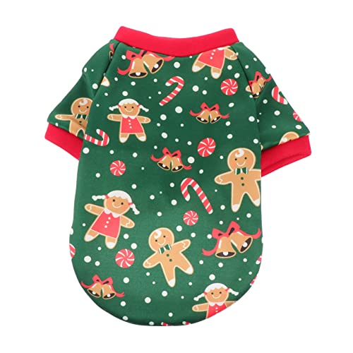 VICASKY 1 Stück Weihnachtliches Haustierkostüm für Kleine Hunde Grüner Pullover mit Glocken für und Passend für Chihuahuas Pomeranian und VICASKY 1 Stück Weihnachtliches Haustierkostüm für Kleine Hunde Grüner Pullover mit Glocken für und Passend für Chihuahuas Pomeranian und von VICASKY