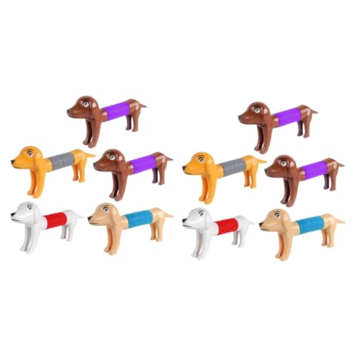 VICASKY 10 STK Stressabbauendes Hundespielzeug Tierzappelspielzeug Strumpffüller-Spielzeug Halloween assecoires wiederverwendbares dehnbares Spielzeug Pop-Tube-Spielzeug von VICASKY