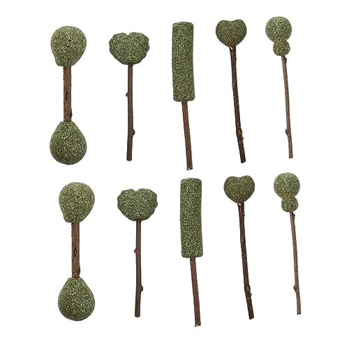 VICASKY 10 Stück Teiliges Catnip Lollipops Natürliche Katzenminze Sticks Katzenspielzeug zur Zahnpflege und Beschäftigung für Katzen Innen Geeignet von VICASKY