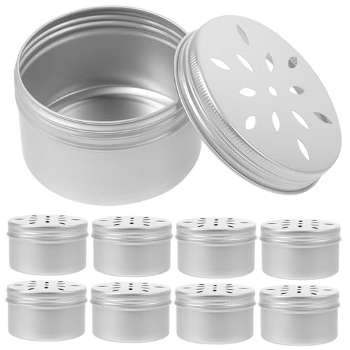 VICASKY 10 Stück Teiliges Hundegeruchstraining aus Hochwertigem Aluminium Dufttrainingsdosen mit Belüftungslöchern Geeignet für Nasenarbeit Schnüffeldosen und Geruchstrainingsgeräte für von VICASKY