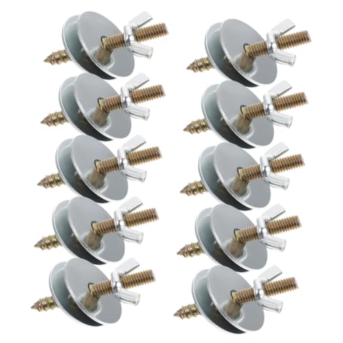 VICASKY 10 Stück Teiliges Schrauben Vogelkäfig Zubehör mit Unterlegscheiben Doppelseitige Befestigungsschrauben für Hamster und Papagei Käfige Robustes Metall Vielseitig Einsetzbar und VICASKY 10 Stück Teiliges Schrauben Vogelkäfig Zubehör mit Unterlegscheiben Doppelseitige Befestigungsschrauben für Hamster und Papagei Käfige Robustes Metall Vielseitig Einsetzbar und von VICASKY