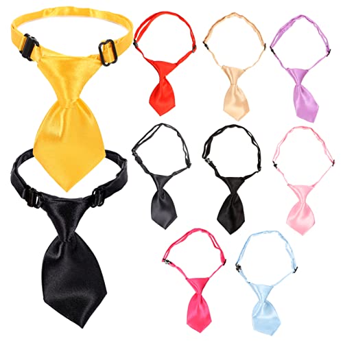VICASKY 10 Stück Teiliges Verstellbares Hundehalsband mit Farbigen Schleifen Atmungsaktiv und Hautfreundlich Modisches Accessoire für Große Hunde und Katzen für Festliche Anlässe Wie VICASKY 10 Stück Teiliges Verstellbares Hundehalsband mit Farbigen Schleifen Atmungsaktiv und Hautfreundlich Modisches Accessoire für Große Hunde und Katzen für Festliche Anlässe Wie von VICASKY