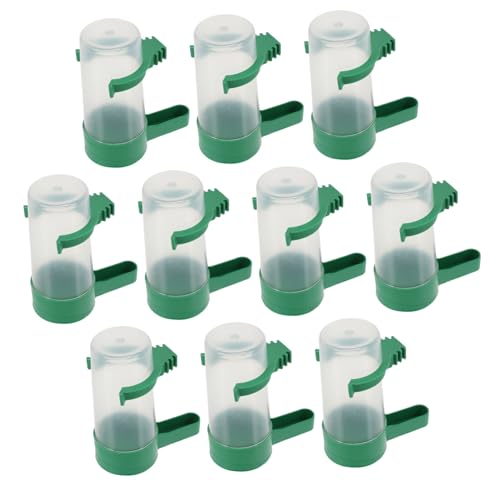 VICASKY 10Stücke Automatischer Wasserspender Für Teiliges Für Tauben Und Papageien Große Kapazität Praktische Trinklösung Für Vogelkäfige Für Zoos von VICASKY