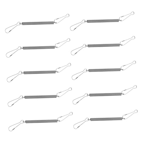VICASKY 10Stücke Federhaken Für Kleintierkäfige Sichere Clips Für Trinkflaschen Und Futterbehälter Tragbar Und Rostfrei Für Kaninchen Und Andere Kleine Haustiere von VICASKY