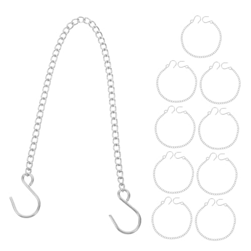 VICASKY 10Stücke Hängeketten Mit Haken Für Pflanzen Blumenampeln Vogelhäuschen Und Laternen Lange Aufhängungsketten Für Garten von VICASKY