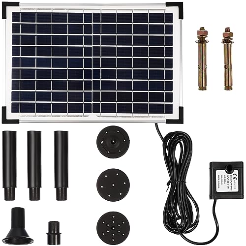 VICASKY 10W Solarbetriebene Wasserpumpe Tragbare Springbrunnenlösung für Garten und Teich Einfache Installation Vielseitige Nutzung Energieeffizient und Langlebig VICASKY 10W Solarbetriebene Wasserpumpe Tragbare Springbrunnenlösung für Garten und Teich Einfache Installation Vielseitige Nutzung Energieeffizient und Langlebig von VICASKY