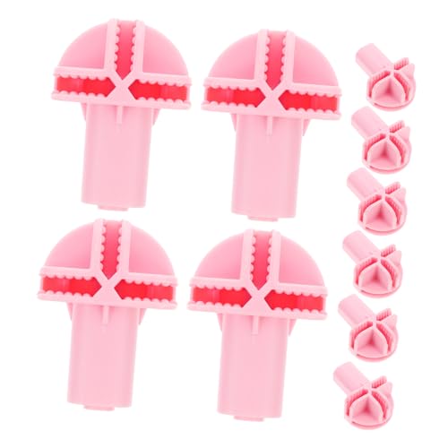 VICASKY 10pcs Ersatz Caster Accessoires Für Katze Und Vogelkäfige Kleine Plastikspinner Radadapter Schwenk Rolling Caster Stecker Sockelärmel Rosa von VICASKY