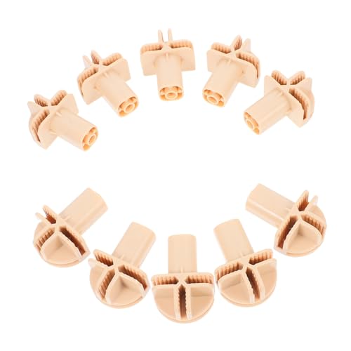 VICASKY 10pcs Kunststofflagerungswürfel -schnalel -austauschräder Für Drahtkuppe Chring Closet -speichereinheiten von VICASKY