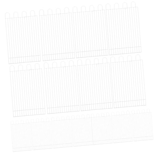 VICASKY 12 Stück Teiliges DIY Kleintier Freilaufgehege aus Weißem und Platzsparend Geeignet als Kaninchen und Hamster Zaun Robustes Kleintier Zubehör für Sicheren Innenbereich von VICASKY