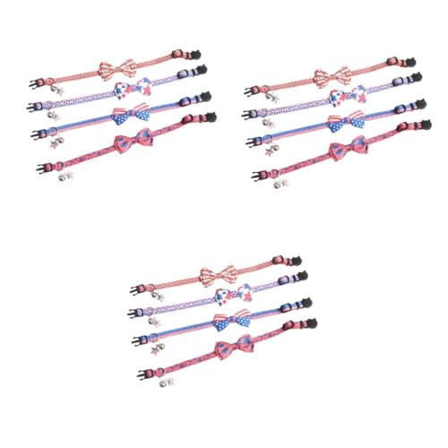 VICASKY 12 Stück Verstellbares Teiliges Haustierhalsband mit Us Flaggenmotiv Elastisch und Komfortabel Geeignet für Kleine bis Große Hunde für Nationalfeiertag und Party Dress Up VICASKY 12 Stück Verstellbares Teiliges Haustierhalsband mit Us Flaggenmotiv Elastisch und Komfortabel Geeignet für Kleine bis Große Hunde für Nationalfeiertag und Party Dress Up von VICASKY