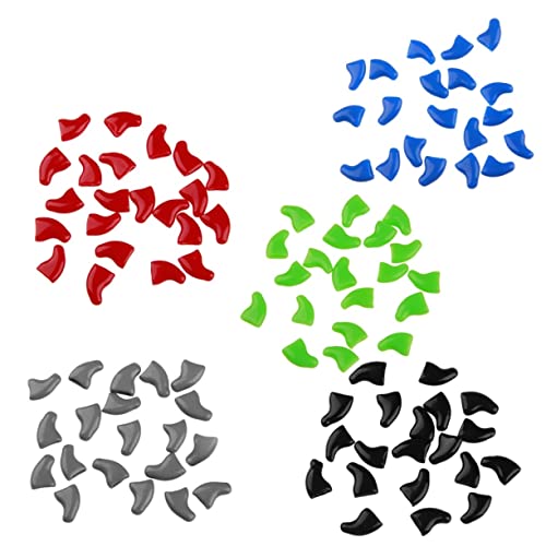 VICASKY 120 Stück Krallenschutz für Katzen und Hunde Kappen für Pfotenpflege Blau Metallgrau Grün Schwarz Pfirsichrot Rot VICASKY 120 Stück Krallenschutz für Katzen und Hunde Kappen für Pfotenpflege Blau Metallgrau Grün Schwarz Pfirsichrot Rot von VICASKY