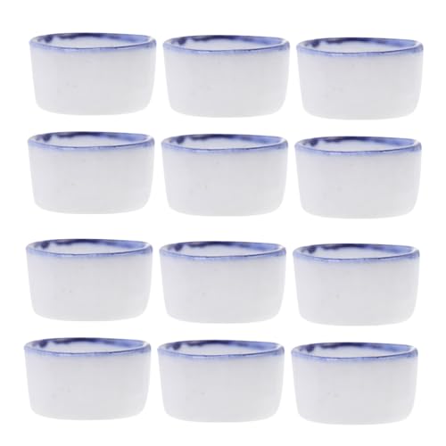 VICASKY 12Stücke Teiliges Mini Wasserspüle für Reptilien Keramische Futterschalen für Spinnen und Andere Kleintiere und Platzsparend für Terrarien und Futterstationen VICASKY 12Stücke Teiliges Mini Wasserspüle für Reptilien Keramische Futterschalen für Spinnen und Andere Kleintiere und Platzsparend für Terrarien und Futterstationen von VICASKY