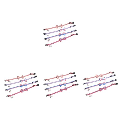 VICASKY 16 Teiliges Verstellbares Hundehalsband mit Us Flaggen Design für Independence Day Leichtes Strapazierfähiges Flechtmaterial Komfortabel und Modisch für Kleine und Mittlere VICASKY 16 Teiliges Verstellbares Hundehalsband mit Us Flaggen Design für Independence Day Leichtes Strapazierfähiges Flechtmaterial Komfortabel und Modisch für Kleine und Mittlere von VICASKY