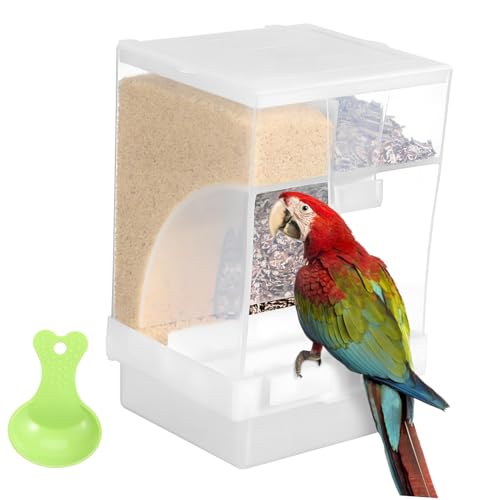 VICASKY 1Satz Automatischer Vogelhäuschen Mit Design Futterspender Für Vogelkäfig Und Langlebig Einfache Für Wellensittiche Und Nymphensittiche von VICASKY