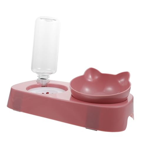 VICASKY 1Satz Automatischer Wasserspender für Haustiere Multifunktionale Futterschale für Katzen und Rutschfester mit Lebensmittel und Wasserbedarf von VICASKY