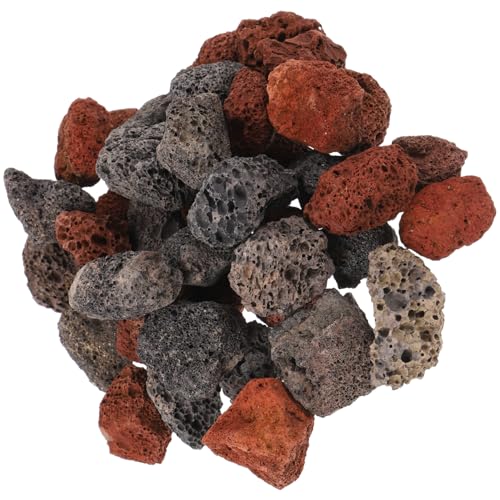 VICASKY 1Satz Dekorative Steine Für Aquarien Und Blumentöpfe Lava Steine Für Fischtank Dekoration Multifunktionale Blumentopfsteine von VICASKY