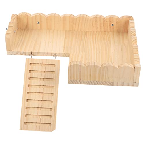 VICASKY 1Satz Hamster Holz für Meerschweinchen und Hamsterkäfig Langlebiges Sicheres Zubehör Aktivität und Spielspaß Einfache Installation von VICASKY