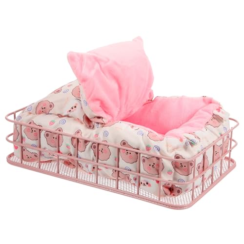 VICASKY Hamster Nest Metall Korb Für Guinea Pig Spielzeug Mit Baumwolle Für Kleintier Käfig Plattform Für Haustiere VICASKY Hamster Nest Metall Korb Für Guinea Pig Spielzeug Mit Baumwolle Für Kleintier Käfig Plattform Für Haustiere von VICASKY