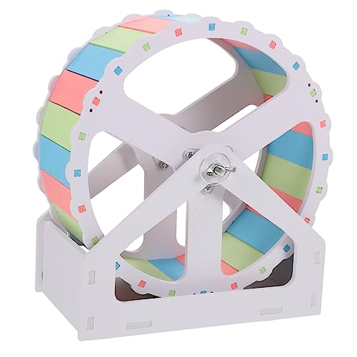 VICASKY 1Satz Hamsterrad für Hamster Chinchilla und Rennmäuse Stummes Laufrad Rutschfestes Design Kreatives Aussehen Fördert Gesundheit und Bewegung für Kleine von VICASKY